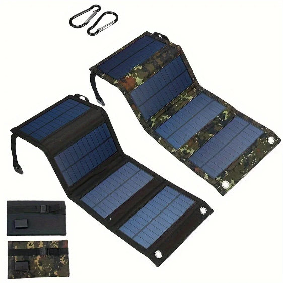 30W Portable Foldable Solar Panel Charger with USB and DC Output for Mobile Power Supply