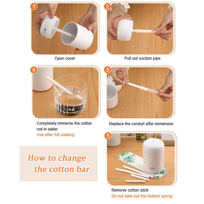 10Pcs/Pack Humidifier Filter Replacement Cotton Sponge Stick for Home Mini Humidifier Aroma Diffuser Mist Maker Air Humidifier