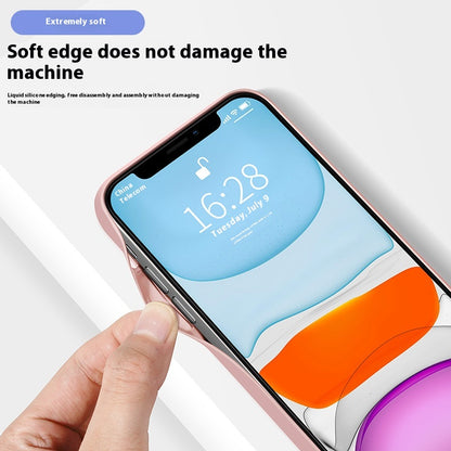 White Tempered Glass All-Inclusive Drop-Resistant Phone Case
